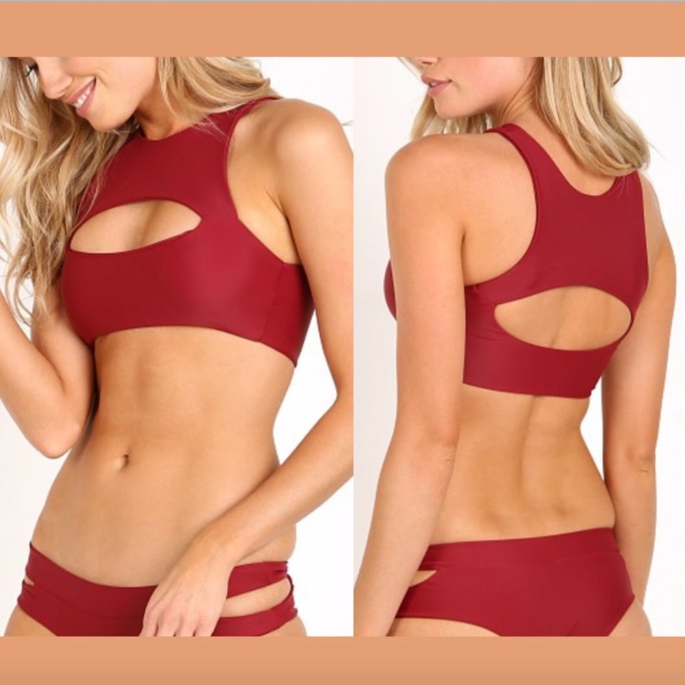 NEW $112 MIKOH Marrakesh Bikini Top XS